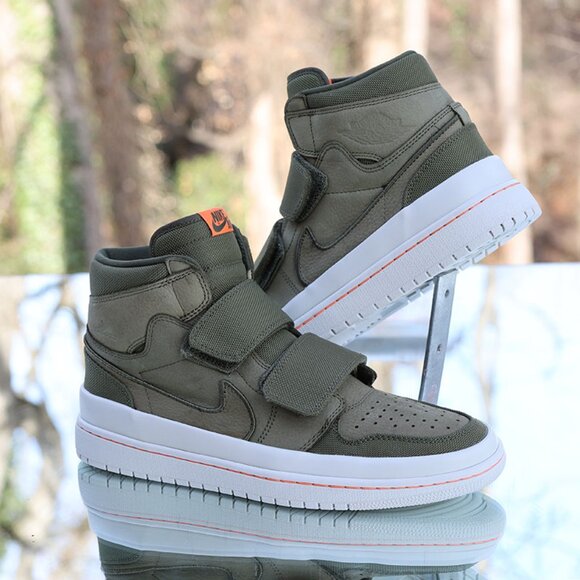 Jordan 1 Retro High Double Strap Olive Canvas - Picture 2 of 16